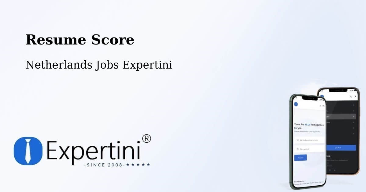 Resume Score & Job Description Match Tool – Exloo - Netherlands Jobs Expertini
